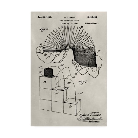 Alicia Ludwig 'Patent--Slinky' Canvas Art,16x24